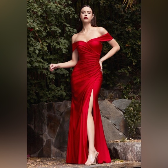 Cinderella Dresses & Skirts - Stunning Red Prom High Split Evening Gown ~ Prom, Bridesmaid, Evening